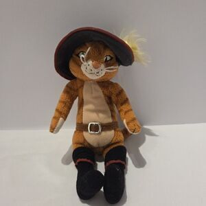 Puss 'n Boots Beanie Baby Shrek the Third Puss in Boots 8" Plush Dreamworks 2007